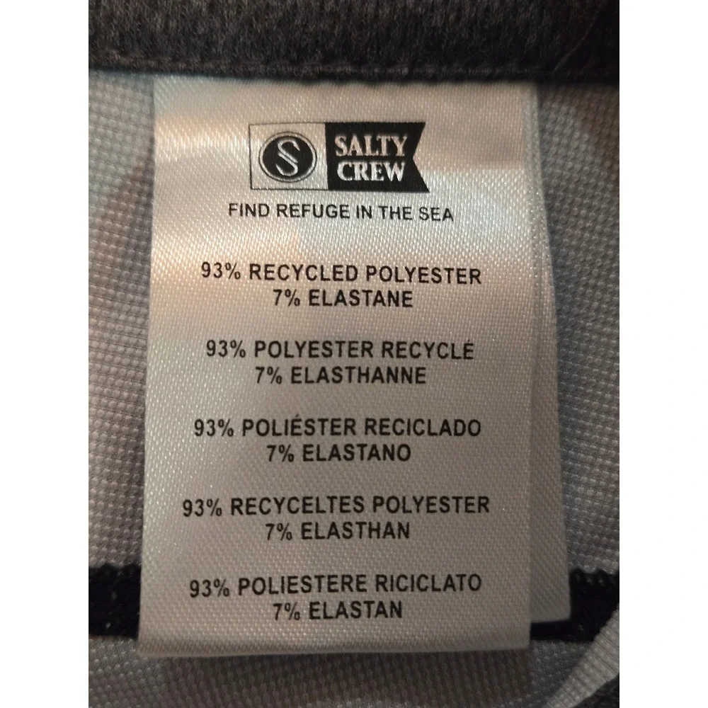 Salty Crew Mens Camo Quick Dry Board Shorts Size 30‎ Black Green Striped Repreve